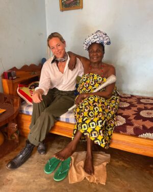 Maria Bello Instagram - During my PAUSE I was travelling and unraveling the first half of my life and coming to terms with where I had put my energy. 

This time last year I went on a pilgrimage to the country of Benin to meet the real Woman King. I was deep in my PAUSE and felt a calling. I didn’t know why the story of the film The Woman King came through me. It was a long hard road getting that film made and in the end I did not have the capacity to see it through. I spent so much time and energy to get it to the screen but it felt as if it didn’t love me back. I left Hollywood disillusioned. But it was such a big part of the last ten years of my life so how could I come full circle? That’s when I decided to go with a friend to Benin to pay homage to the real woman king. And there she sat so regally, inviting us into her home to tell us the stories of her ancestors - The warriors who had gone before her and the first woman king whose spirit was passed down for generations and now resided in her. And she told me what I didn’t quite believe then - that I was a warrior as well. And that I would rise. I cried as she blessed my son and told me that the ancestors would keep my family safe. I came out of it letting go even more of a chapter of my life and career. I felt hope for the first time in a very long time. I felt the possibility that I could one day be a warrior rising from the ashes again.