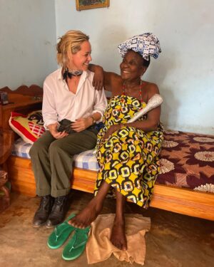 Maria Bello Instagram - During my PAUSE I was travelling and unraveling the first half of my life and coming to terms with where I had put my energy. 

This time last year I went on a pilgrimage to the country of Benin to meet the real Woman King. I was deep in my PAUSE and felt a calling. I didn’t know why the story of the film The Woman King came through me. It was a long hard road getting that film made and in the end I did not have the capacity to see it through. I spent so much time and energy to get it to the screen but it felt as if it didn’t love me back. I left Hollywood disillusioned. But it was such a big part of the last ten years of my life so how could I come full circle? That’s when I decided to go with a friend to Benin to pay homage to the real woman king. And there she sat so regally, inviting us into her home to tell us the stories of her ancestors - The warriors who had gone before her and the first woman king whose spirit was passed down for generations and now resided in her. And she told me what I didn’t quite believe then - that I was a warrior as well. And that I would rise. I cried as she blessed my son and told me that the ancestors would keep my family safe. I came out of it letting go even more of a chapter of my life and career. I felt hope for the first time in a very long time. I felt the possibility that I could one day be a warrior rising from the ashes again.