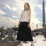 Maria Bello Instagram - Merci @dior and the genius @mariagraziachiuri for having us to your show and letting us play dress up in your glorious clothes. #blessed #grateful @dominiquecrenn Thank You for the lovely photos 📸 @denisguignebourgphotographer @bestimage_agency