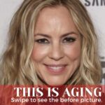Maria Bello Instagram - Yep, this is AGING. The second photo was taken almost 30 years ago and the first one is now-ish. I hated this now-ish photo during my PAUSE and all of the photos of me with crinkled eyes, smoking lines on my lips and droopy lids. That’s all I saw—the imperfections. I would compare photos Iike these—the old me and the new me, and of course it made me feel horrible about the new me. During my PAUSE I had to dig deep to look at my own judgement and ask, “Who taught me to hate aging? And why?” Every housewife on tv was seemingly getting younger, so why was I looking older and older? And then, flaneusing around Paris one day, towards the end of my PAUSE, I came upon a Gertrude Stein exhibit. She wasn’t young or pretty in a conventional sense, yet she carried herself in the second half of life in a powerful way. Picasso painted her in this phase and so did Warhol among many because they saw what I saw when I looked at her—POWER. I thought about her face with its creases and carves and her smile that read—“I don’t give a damn,” then I looked at my own face in the mirror, I said out loud, “Own it”. Own your history and age and crinkles and power and POSSIBILITY. You’ve earned it. I said this on repeat whenever I wanted to judge my aging. And that helped get me through the PAUSE. Post your 30 years ago and you now. Own it. Tell me what you like about your new self. #midlifemidwife #secondhalfoflife