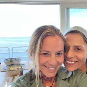 Maria Bello Instagram - Happy Birthday @dominiquecrenn Childlike Woman Warrior dancing through the world. Nature inspires everything you do. And you in turn feed us her harvest and give us a glimpse of her glorious bounty. Your deep care and compassion for Mother Earth is a #wakeup call for all of us. I’m so lucky I get to be on this journey with you - dancing through it all with your smile that lights up even the darkest places. You are Fire, Air, Water, Earth - sustenance and life force. We’ve danced through Cancer and Covid and heck, if we can do that, we can dance through anything. 😊❤️🙏💃Thank you @danielasotoinnes and @blainewetzel for sharing your piece of heaven with us to celebrate her birth. @willowsinn