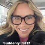 Maria Bello Instagram - Now I SEE!!! I’ve been fighting wearing glasses full time for a few years now. I started wearing my mothers drugstore reading glasses in 2017. Exactly when i reached 50. Like clockwork age and eyesight were catching up to me. I had 12 pairs of various sizes and colors in 2.5 all over the house but still managed to lose them. I was finally sick of all of the losing and decided to go get some contacts. During my pause I finally got tested and found out i was near sighted as well. And it turns out I can’t wear contacts as I have a stygmatism. I couldn’t even get the operation to help me see because of that as well. So that would mean I was stuck wearing glasses for the rest of my life. All of the time. There was no way I could see my phone or read a menu without them. I had to accept that i would be probably be wearing them fo the whole second half of my life. But i didn’t want to look like my grandmother. And so I went to our local Parisienne eyeglass store @cyrilantonyopticien and he kindly helped me find mySELF in the glasses. In the second half, many of us will experience diminished eyesight. But we are not our parents generation and we don’t need to wear glasses that make us feel frumpy. There are quite a few companies out there who are making “hip” glasses for our generation. I found the shape and style that feels good for me right now. Have you found your chic second half of life glasses?