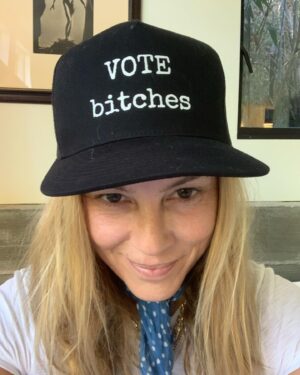 Maria Bello Instagram - We got this America. I’m voting for decency. For justice. For truth. For a future for my son where all are free to love who they love and humans are not judged for their religious beliefs, their incomes, the color of their skin or their fashion choices. I’m a dreamer who believes that we will do the right thing. I believe that 99% of us are kind and not complete assholes. Truth will prevail. I don’t like or respect liars. I don’t care if you are a republican or Democrat. Just vote. We got this. We really do. #vote - For the cool cap go to - http://Karanbradyinteriors.com