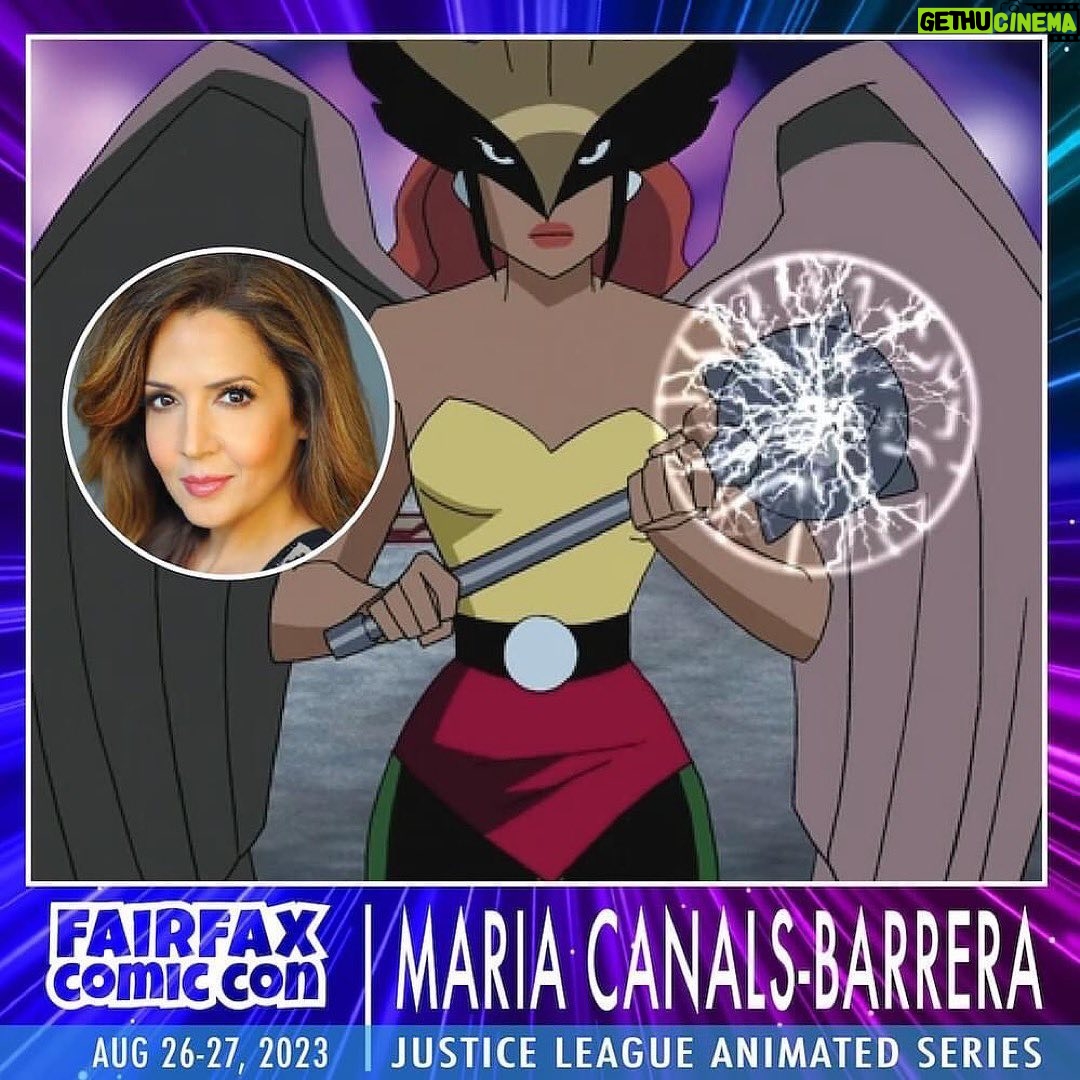 Maria Canals-Barrera Instagram - Canβt wait! Repost @fairfaxcomiccon Hello Fantastics! We have a Special Guest announcement! π¦π§‘ We are very proud to welcome Special Guest Maria Canals-Barrera to Fairfax Comic Con! π You know Maria from her role as Hawkgirl in Justice League and Justice League Unlimited! πβ₯οΈπ Maria was also Paulina on Danny Phantom, Sunset Boulevardez in The Proud Family, Connie Torres in Camp Rock and Camp Rock 2, and played Theresa Russo on The Wizards of Waverly Place on Disney Channel! Donβt miss your chance to see Maria Canals-Barrera and many more on August 26-27, 2023 at Fairfax Comic Con!π Get your passes NOW! π₯ www.fairfaxcomiccon.com/tickets π₯ β
RSVP on Facebook https://fb.me/e/4gbAaY2b4 #fairfaxcomiccon #fairfax #fairfaxva #dulles #chantilly #northernva #nova #conlife #comiccon #oaktonva #burkeva #viennava #annadaleva #idylwoodva #springfieldva #tysonscornerva #VIRGINIA #VA #justiceleague #hawkgirl #wizardsofwaverlyplace