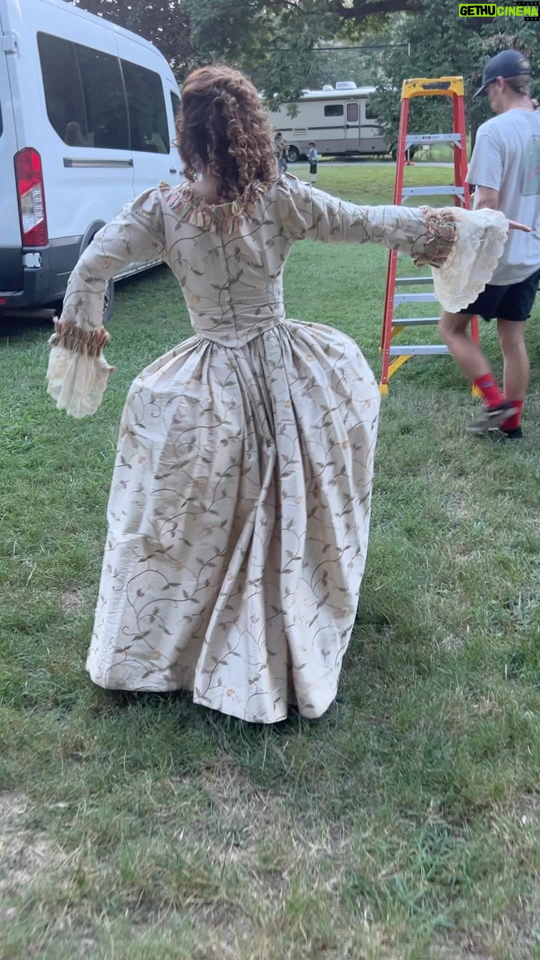 Maria Canals-Barrera Instagram - 1750’s vibes (from that beautiful period piece directed by the amazing @davidhenrie)