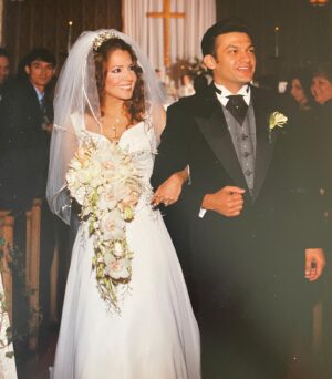 Maria Canals-Barrera Instagram - 24 yrs. ago today, we got married. I still love kissing him. He is still the best person I know. I am so grateful to God for gifting him to me. I say jokingly ( but not really) that he helped raise me. Thank you for being mine. My husband. I still like saying that, too. 🤗Happy Anniversary @david_barrera!♥️♥️♥️♥️♥️♥️♥️