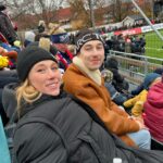 Maria Stavang Instagram - Ganske sikker på at Jørn og jeg ikke kommer på kiss cam på Lyn - Fram. Vi er ganske like.