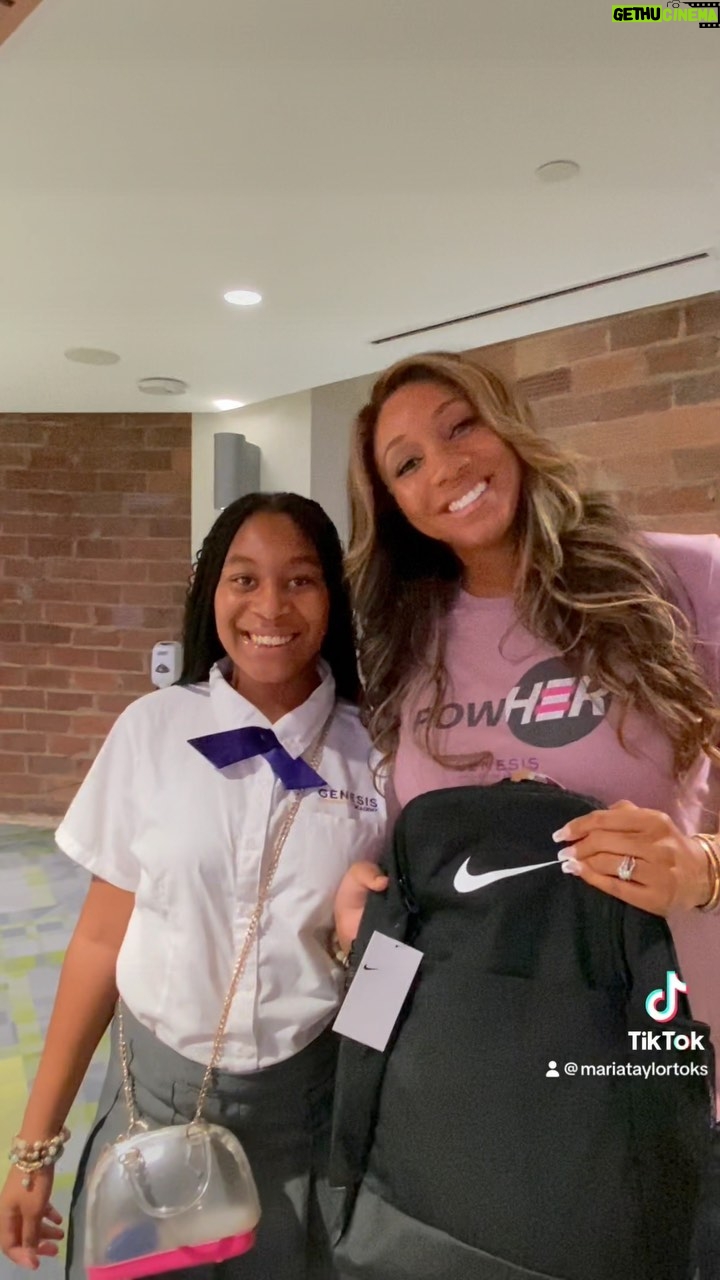 Maria Taylor Instagram - Year 2 of the PowHER project kicked off last night…I’m excited to get to know our new 6th graders. And continue to grow, support, encourage, and empower our seventh and eighth graders @genesisinnovation #PowHER