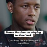 Maria Taylor Instagram - Sauce Gardner enjoys the pressure of playing in New York.🗽