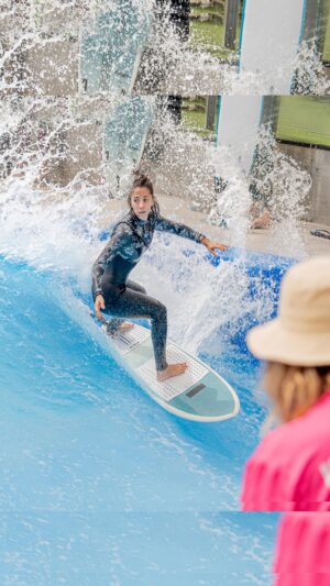 Mariam Hernández Instagram - Se acerca el buen tiempo ☀️ y es hora de sacar la tabla @indio_surfboards 🏄‍♀️ y @mariam_hernan lo sabe muy bien! 😝

Verla disfrutar en nuestra ola 🌊 no tiene precio! 🫶

📍Estamos en @xmadrid_