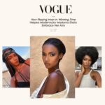 Mariama Diallo Instagram - Thank you @voguemagazine 🤍 This story is very dear to my heart. Hair has always been a huge part of my identity. From the African braiding shops to working in the beauty industry. Tbh, my years in modeling led me to having a complicated relationship with my hair( & Im sure many other black models.) These last few years I’ve been relearning and falling in love with my hair. Beyond grateful I get to share this story with you & @voguemagazine . God is good. Thank you so much @akili_ for being so amazing and kind during our interview. 🤍 link in bio