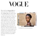 Mariama Diallo Instagram - Thank you @voguemagazine 🤍 This story is very dear to my heart. Hair has always been a huge part of my identity. From the African braiding shops to working in the beauty industry. Tbh, my years in modeling led me to having a complicated relationship with my hair( & Im sure many other black models.) These last few years I’ve been relearning and falling in love with my hair. Beyond grateful I get to share this story with you & @voguemagazine . God is good. Thank you so much @akili_ for being so amazing and kind during our interview. 🤍 link in bio