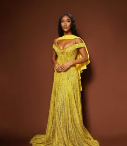 Mariama Diallo Instagram - New Character Unlocked 💫 Swipe to see my beautiful date to the 56th #naacpawards . The queen herself I love you 💛 Photo @jpwphoto Dress @nicolasjebranworld @iamvalentinoooo Hair & makeup @yoboitay @kianichelle