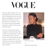 Mariama Diallo Instagram - Thank you @voguemagazine 🤍 This story is very dear to my heart. Hair has always been a huge part of my identity. From the African braiding shops to working in the beauty industry. Tbh, my years in modeling led me to having a complicated relationship with my hair( & Im sure many other black models.) These last few years I’ve been relearning and falling in love with my hair. Beyond grateful I get to share this story with you & @voguemagazine . God is good. Thank you so much @akili_ for being so amazing and kind during our interview. 🤍 link in bio