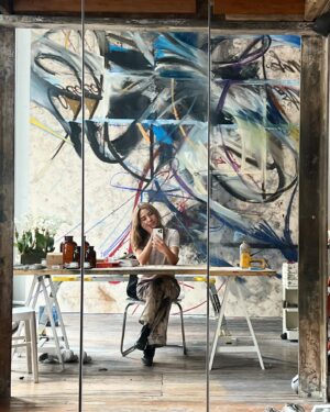 Mariana Oushiro Instagram - This one at my studio while preparing for my second exhibition