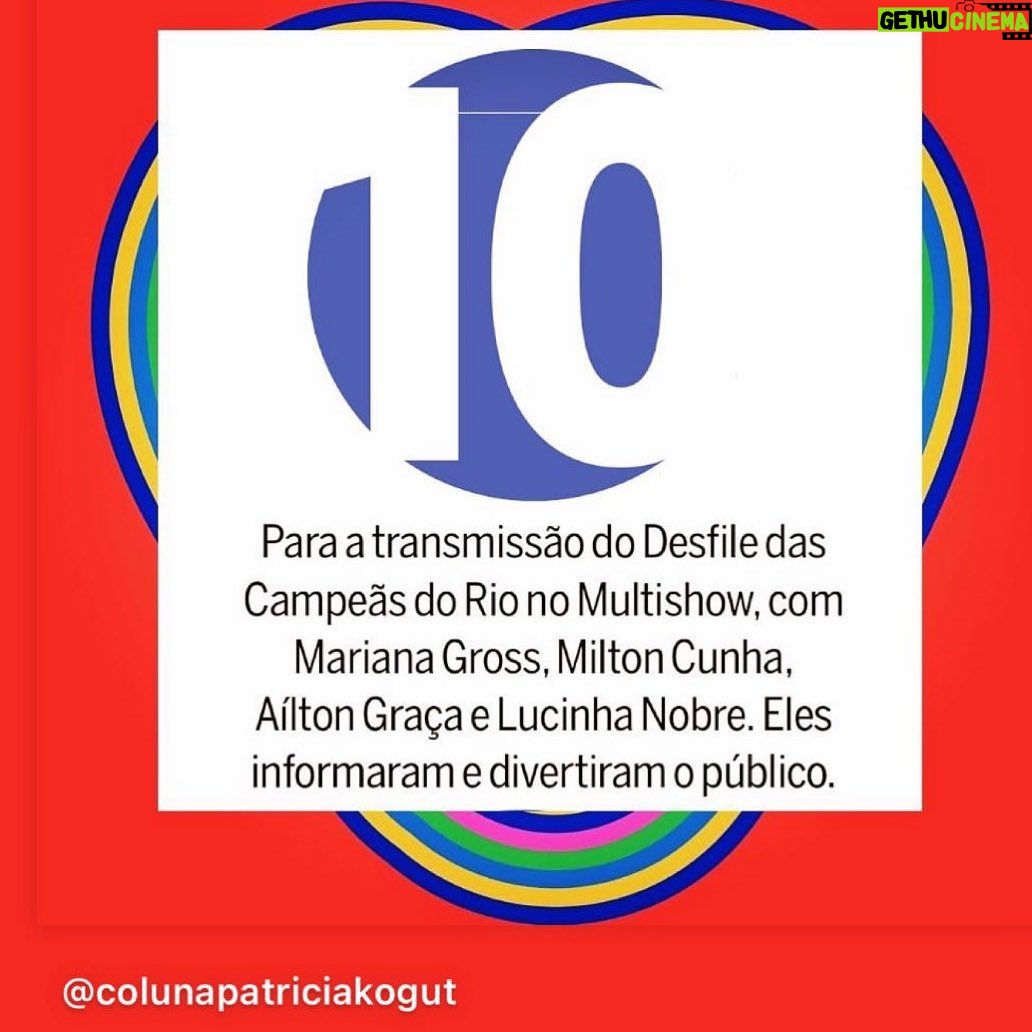 Mariana Gross Instagram - Obrigada, mais uma vez, @colunapatriciakogut @pkogut 💙❤️ @multishow @globoplay ❤️💙