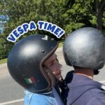 Mariana Prachařová Instagram – tohle je v tom krásnym počasí TAK boží způsob dopravy🛵💙