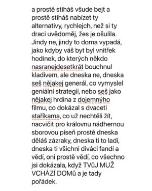Marie Doležalová Instagram - Pár těch článků mám a budu je sem dávat každý týden. Souhrně jim říkám “špatný matky”. Jsou tak krutě upřímný, že už je rok, dva suším v počítači. Tenhle je z nich nejhorší😂😂co si naši muži myslí? Tady to máte: #spatnymatky