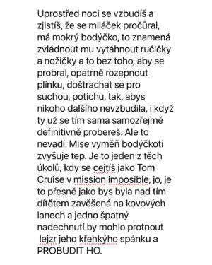 Marie Doležalová Instagram - Pár těch článků mám a budu je sem dávat každý týden. Souhrně jim říkám “špatný matky”. Jsou tak krutě upřímný, že už je rok, dva suším v počítači. Tenhle je z nich nejhorší😂😂co si naši muži myslí? Tady to máte: #spatnymatky