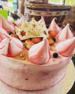 Marie Doležalová Instagram - Miláček Alfí má pátý narozeniny. Holčičko naše, jsi nejkrásnější dáreček🎀 @dreampicnic.cz, po dortové stránce znovu s vámi. Bojovka trvala přes hodinu, spousta úkolů a na konci byla tahle vaše princezní krása!🙂