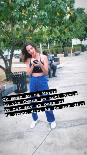 Marie Hennerez Instagram - On ne peut pas demander à un poisson de voler et on ne me verra jamais plus tenter de rapper. J’aimerais tellement être cool, je passe en fait pour la fille qu’on voulait pas inviter en soirée … 😂
Merci @le_mamad_show pour ce rap rien qu’à moi 🔥
Merci @audreypostel pour le coaching
J’espère vous revoir bientôt 🩵