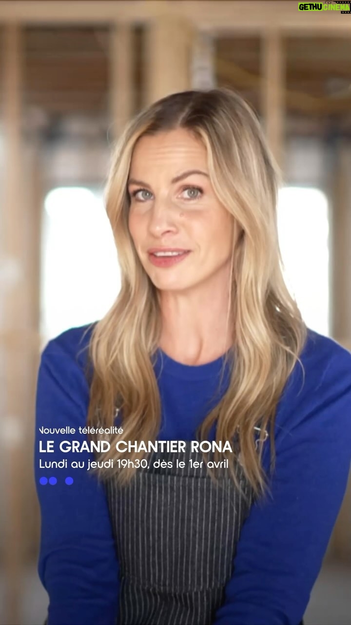 Marie-Lyne Joncas Instagram - Nous sommes tout aussi excités que @marielynejoncas à l’approche du commencement de cette grande aventure! 💙🔨 Le grand chantier @ronafr, lundi au jeudi 19h30 dès le 1er avril sur Noovo et en rattrapage sur noovo.ca. #legrandchantierrona #noovo