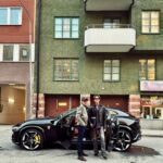 Marie Fredriksson Instagram – Videoshoot today. Tony helped us out. What a guy!🎯Pic by the very young Fredrik Etoall🤪#autoropa #ferrari