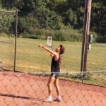 Marie Fredriksson Instagram – Smash and grab in 1987.🫵 Pic by young Lars N. #daviscup