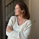 Marie Legault Instagram - Natural light and curtain 🤍📸by @charlotte_bron #behindthescenes #naturalbeauty #photooftheday #lumierenaturelle #feelinggreat #over50model #mannequinseniorfemme #modellife #playful #model #moodoftheday #attitude #barfleur