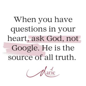 Marie Osmond Instagram - "When you have questions in your heart, ask God, not Google. He is the source of all truth."

#SundayMessage