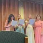 Marie Osmond Instagram – My grandson, Christian, was baptized this last month. He came up to me and said, “Grandma, I think you’re famous. Are you?” I replied, “Well, only because I’m your grandma!”🥰 He then asked me if I would sing with his beautiful Mommy, Nana, and Aunt Sarah (Claire’s sister), a song for him on his special day. I had so much fun singing with these beautiful women. Thought I’d share a little bit with all of you.❤️