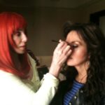 Marie Osmond Instagram - If you got to watch @thedrewbarrymoreshow today, I mentioned I’d post photos of Cher with me after our shows in Vegas, having fun with both our loves…makeup!!! For those joining me tomorrow at the benefit concert, you’ll see the sparkling lipstick trick she taught me! Watch me as I transform myself into Cher through the art of makeup!🥰 Just go to my Professional Dashboard above and hit the icon that says “Makeovers”.🥰💄💋