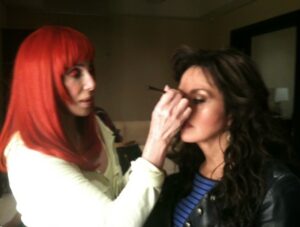Marie Osmond Instagram - If you got to watch @thedrewbarrymoreshow today, I mentioned I’d post photos of Cher with me after our shows in Vegas, having fun with both our loves…makeup!!! For those joining me tomorrow at the benefit concert, you’ll see the sparkling lipstick trick she taught me! Watch me as I transform myself into Cher through the art of makeup!🥰 Just go to my Professional Dashboard above and hit the icon that says “Makeovers”.🥰💄💋