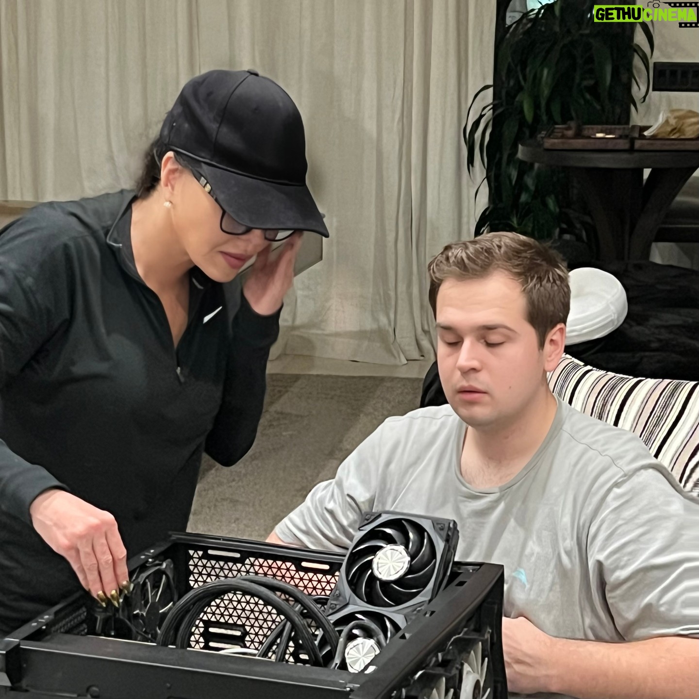 Marie Osmond Instagram - Happy Christmas Eve! We wrapped up the Christmas tour a little earlier this year and having a bit more unhurried time at home to prepare and assemble gifts has been nice! I especially enjoyed doing some of this with my son, Matthew, as you can see in the photo my husband took of us while we were assembling one of them. You can read the rest of my #SundayMessage at www.marieosmond.com/sundaymessage. For those reading with me, here are the last few weeks of the reading schedule: December 25-31: Revelation 15-22 I hope you all have enjoyed reading the scriptures with me this year.