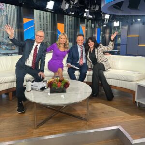 Marie Osmond Instagram - It’s getting a little bit country here in New York City!🤠 I had such a great time this morning with Ainsley, Steve, Brian, and Adam at @foxandfriends talking about the @nutrisystem Complete50 program! Now, I’m enjoying a quick bagel in the car on our way to US Weekly!!🤭💕
Check out the interview at www.foxnews.com/video/6344328962112