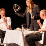 Marije Zuurveld Instagram - RELNICHTEN X DELAMAR “wil je meedoen aan onze theatershow???“ was de vraag die ik een maand geleden kreeg en I SAID YES (net als de mannen die ik mocht “trouwen”) Dankjewel fantastisch team ❤️ Het theaterkind in mij is dolgelukkig 🫶🏼 (Ohja slide 6 moest ik even invallen voor de stripper…. Don’t ask 🫠)
