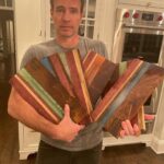 Marika Domińczyk Instagram - Going into the #newyear with our #hobby game strong. @scottkfoley makes some beautiful #cheeseboard ‘s , and they look really good with my #sourdoughbread. 💕You are never too old to #learn something new. ♥️🙌🏼#partnerincrime #inittogether #nerdlife #woodworking #breadbaking #happynewyear