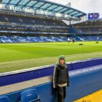 Mariloup Wolfe Instagram – Notre super soirée au match de football de Chelsea vs Manchester United! Quelle expérience! ⚽️ Les fans étaient très intenses!!! 😂😳 @mirowolfe