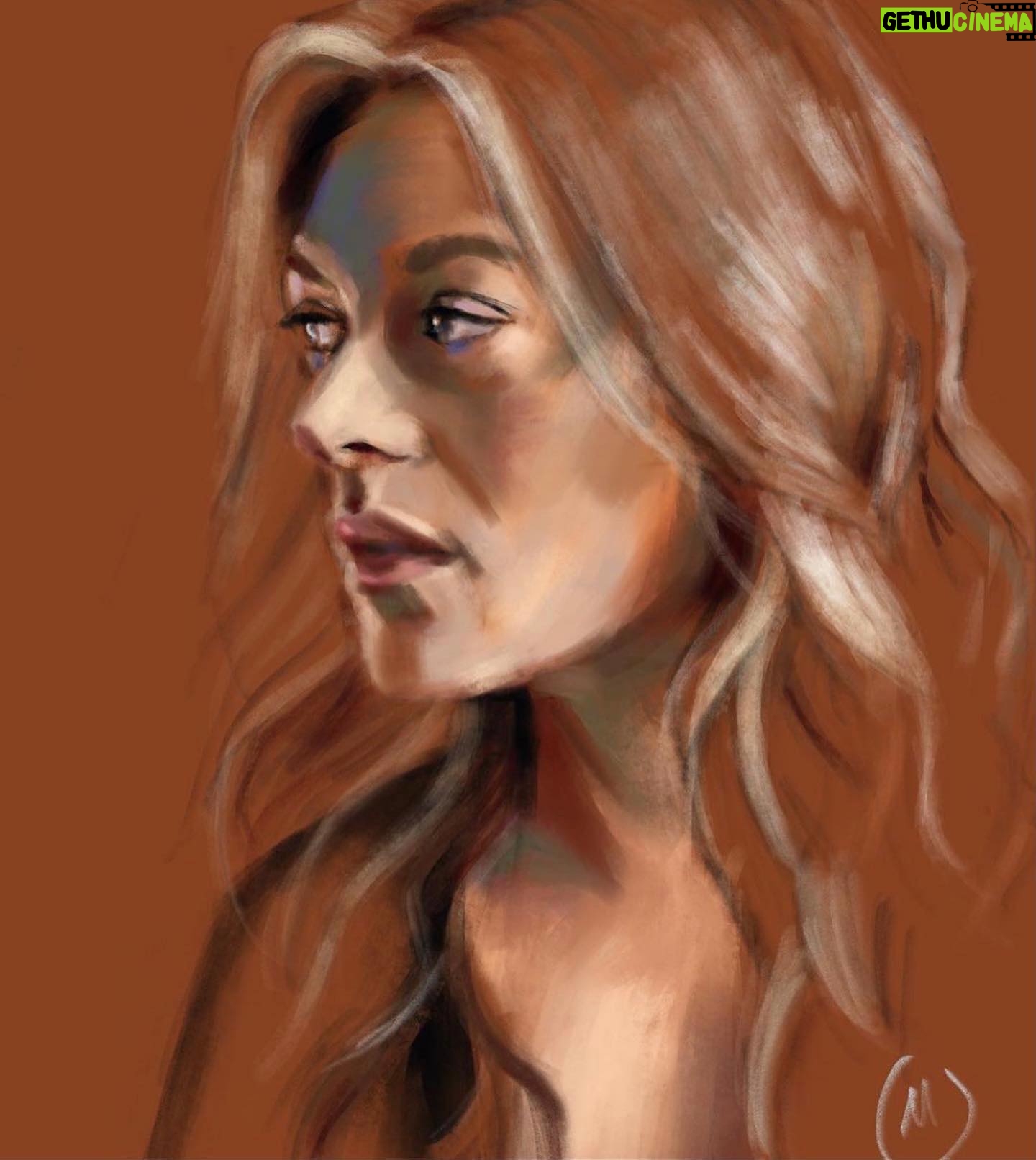Marin Ireland - 4.4K Likes - Totally blown away by this gorgeous fan art by @whistlebinky ā¦Iāve never looked better. So deeply flattered. (Based on a photo by the inimitable @joanmarcus). Thank you š