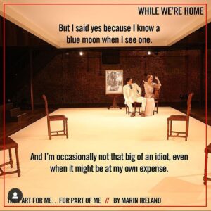 Marin Ireland Instagram - I wrote about fear and shame and other fun stuff I encountered playing Alma in Summer and Smoke for @transportgrp ! It’s on their website!
