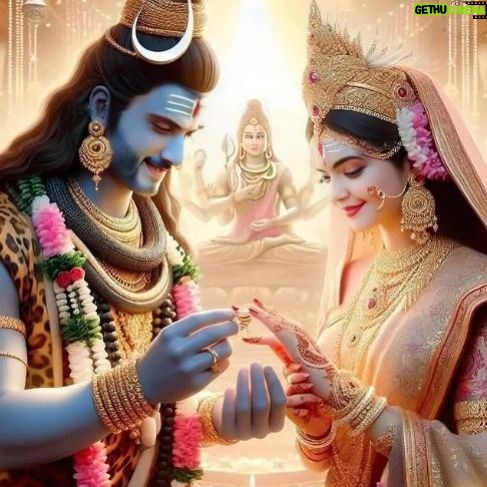 Marina Abraham Instagram - Shiv - Parvati The 1st love story of the universe which is the exact definition on divine love ❤️ which will never end.... Wishing u all a HAPPY MAHASHIVRATRI 💝 #shivparvati🙏 #mahashivratri_special #om