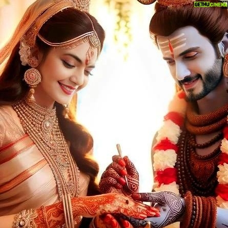 Marina Abraham Instagram - Shiv - Parvati The 1st love story of the universe which is the exact definition on divine love ❤️ which will never end.... Wishing u all a HAPPY MAHASHIVRATRI 💝 #shivparvati🙏 #mahashivratri_special #om