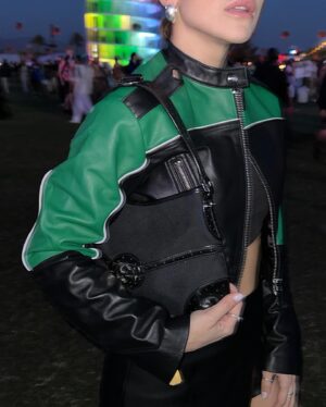 Marina Bastarache Instagram - Coachella Day 2 🖤

Outfit:
- sunnies @ferragamo_official_store 
- coat and shorts @revolve 
- bag @re.tyche @gucci 
- boots @hm