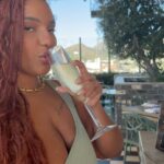 Marina Gregory Instagram – Mimosas and tings 🌴