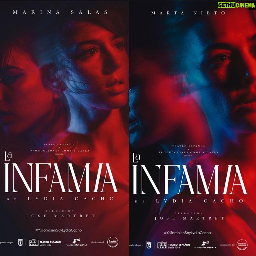 Marina Salas Instagram - LA INFAMIA de Lydia Cacho (@lydiacacho ) dirigido por el brillante Jose Martret (@josemartret ) en Sala Max Aub de las Naves del MATADERO. Comparto personaje con mi compañera @nietomarta que es inspiración y referente ❤️ dando voz a la historia de Lydia, basado en su libro “Memorias de una infamia”. Marta Nieto del 9 de Diciembre al 2 de Enero Marina Salas del 4 de Enero al 16 de Enero. Una producción de Teatro Español (@teatroespanol_madrid ) y Producciones Come y calla (#ComeyCallaProducciones) Escenografia y vestuario: Alessio Meloni (@aameloni ) Diseño de Iluminación: David Picazo (@picazolight ) Diseño de Sonido: Sandra Vicente. Diseño de Videoescena: Emilio Valenzuela (@emiliovalenzuelaalcaraz ) Operadora de Cámara: Alícia Aguirre Polo. Ayudante de Dirección: Pedro Ayose (@pedroayose ) Asistente de Dirección: Iñigo Santacana (@inigo.santacana ) Ayudante de Producción: Juanfran García. Distribucion: Fran Ávila (@franaviladist ) Comunicación: Josi Cortes (@josicortescomunicacion ) Fotos y cartel: María la Carteleta (@marialacartelera ) #todassomoslydiacacho