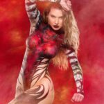 Marina Valmont Instagram - Stay motivated. Body Paint Art by 🎨 @fernello
