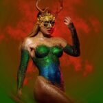 Marina Valmont Instagram - Stay focused and stay consistent 💪 Body Paint Art by 🎨 @fernello 📸 @alxguzmanphotography #sfxgeminifourth