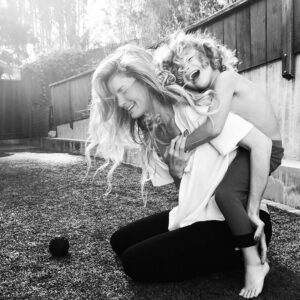 Marisa Miller Instagram - When your 4 year old asks for a kiss, but then just tackles you with choke hold/boob grab. #momofboys ❤️