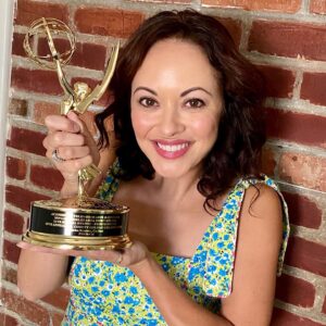 Marisa Ramirez Instagram - Thank you!! An Emmy! An LA Area Emmy! Congrats to the LA County Holiday Celebration on @pbssocal for winning best live special event.  So grateful to cohost such a flawless production every year.  I’ve lost count I think I’ve spent six Christmas eves with you and I hope there will be many more! Christmas is my favorite time of year (hint hint @hallmarkchannel 🤣) and I’m so lucky to be a part of this beautiful tradition in my hometown of LA. Thanks Krista for keeping this safe in your office #laareaemmys #pbs #grateful #christmasiscoming