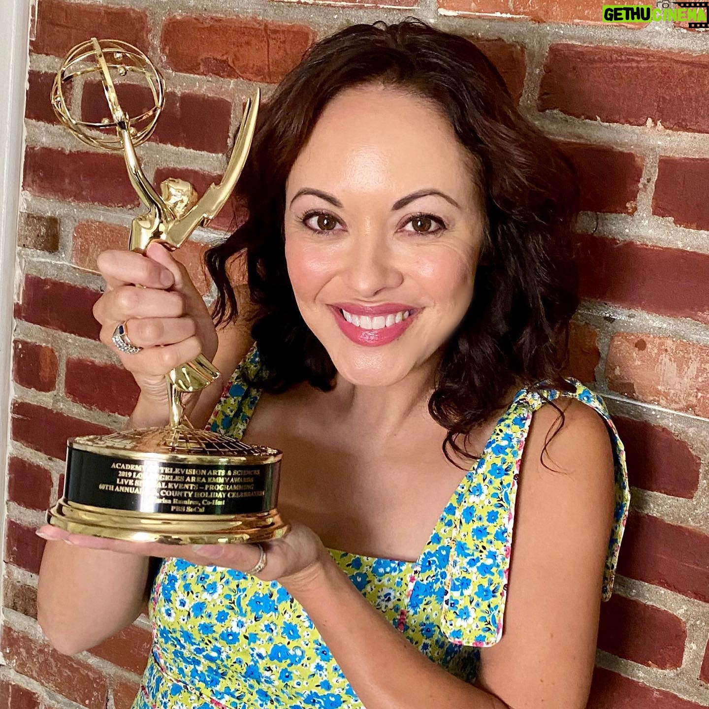 Marisa Ramirez - 6.2K Likes - Thank you!! An Emmy! An LA Area Emmy! Congrats to the LA County Holiday Celebration on @pbssocal for winning best live special event. So grateful to cohost such a flawless production every year. I’ve lost count I think I’ve spent six Christmas eves with you and I hope there will be many more! Christmas is my favorite time of year (hint hint @hallmarkchannel 🤣) and I’m so lucky to be a part of this beautiful tradition in my hometown of LA. Thanks Krista for keeping this safe in your office #laareaemmys #pbs #grateful #christmasiscoming